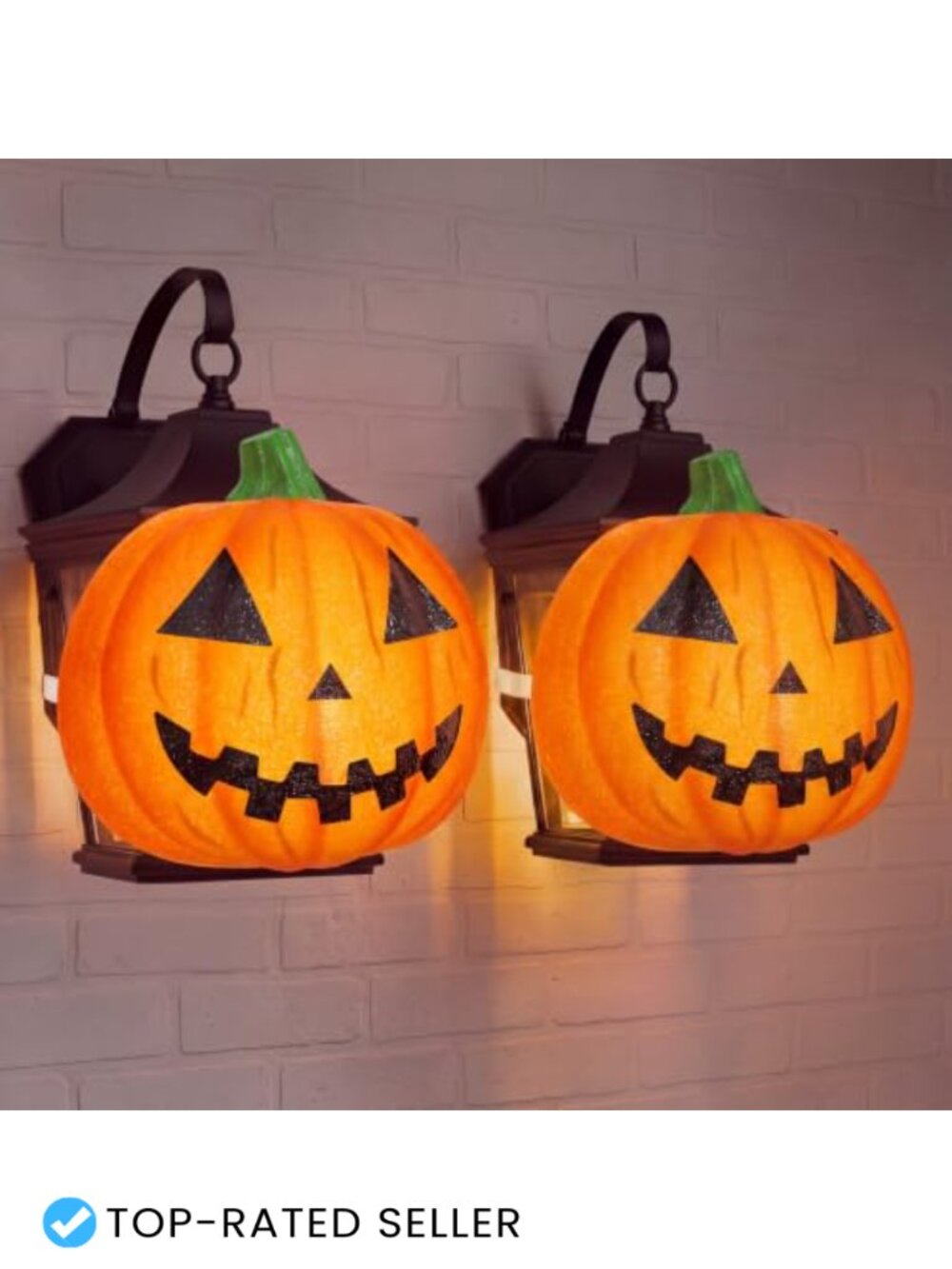Halloween Pumpkin Porch Light Cover Set of 2 EVA Outdoor Décor